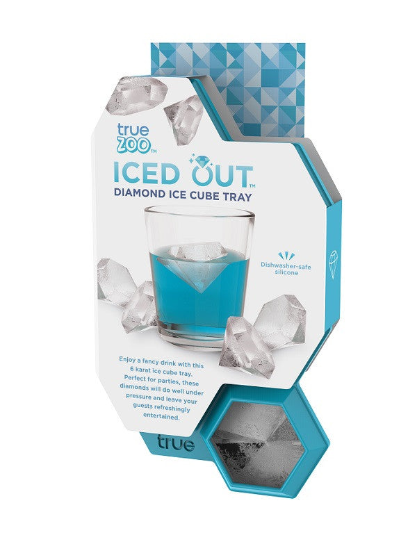 Iced Out Diamond Ice Cube Mold Makes 6