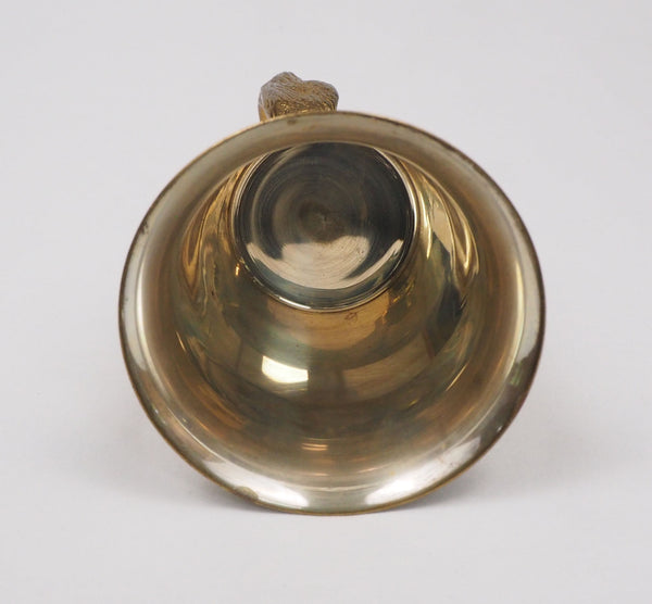Vintage Brass & Silver Plate Animal Stirrup Cups