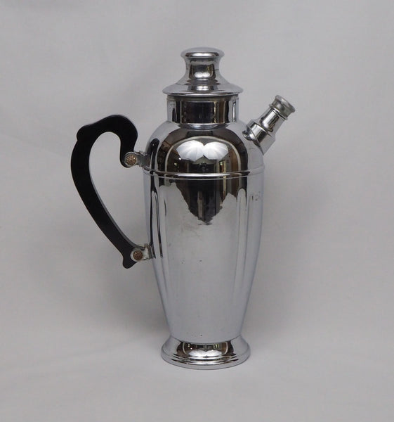 Vintage Chromium Teapot Style Cocktail Shaker