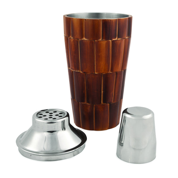 Bamboo Tiled Cocktail Shaker Pieces