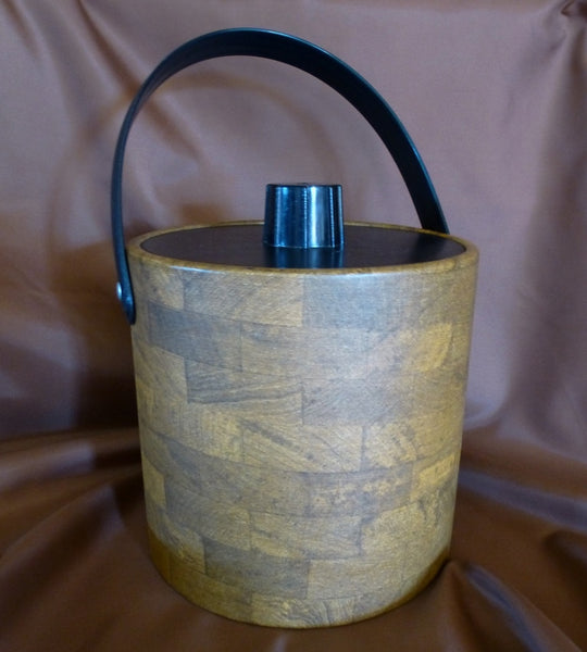 Vintage Irvinware Faux Wood Ice Bucket