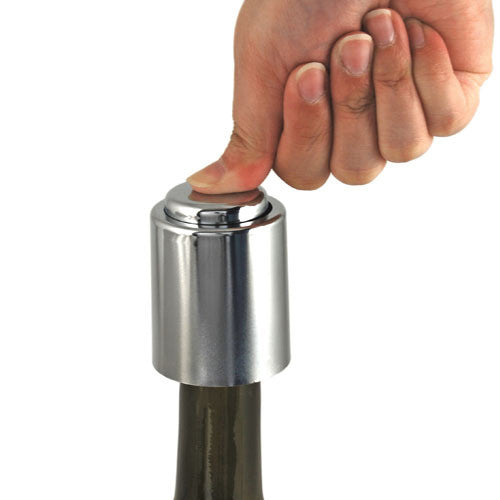 Vacuum wine preserver - push button