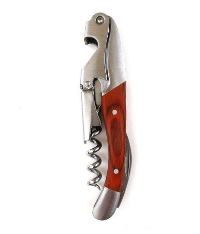 Wood and Stainless Steel Corkscrew